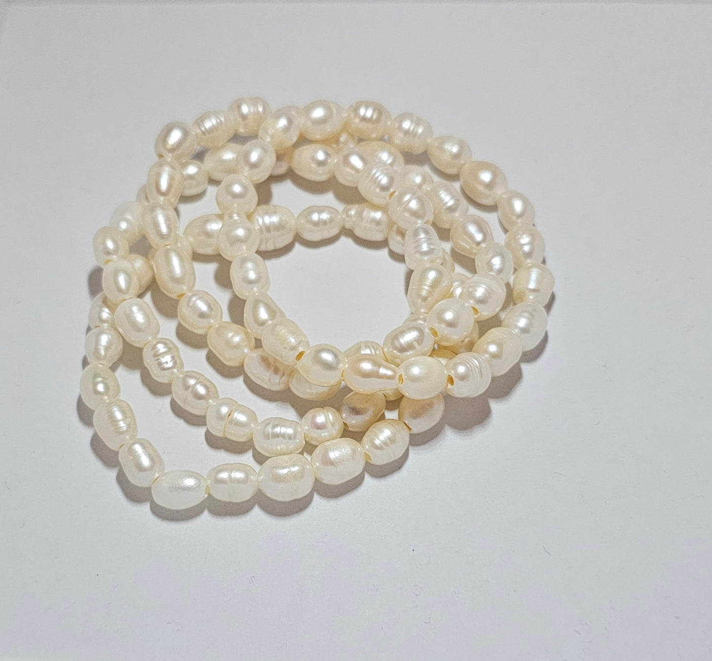 Bracelet élastique en perles de culture