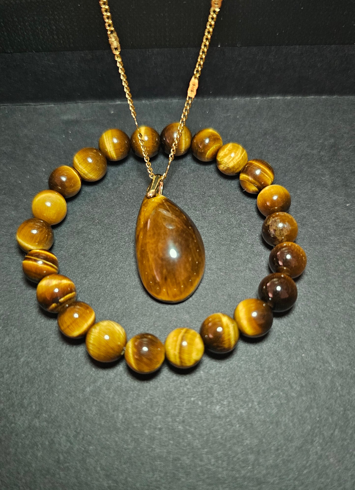 Bracelet élastique œil de tigre