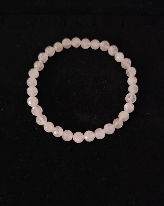 Bracelet en quartz rose