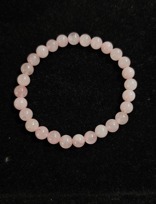 Bracelet en quartz rose